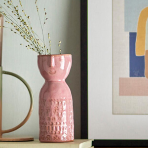 Bloomingville Embla Vase Stoneware Pink
